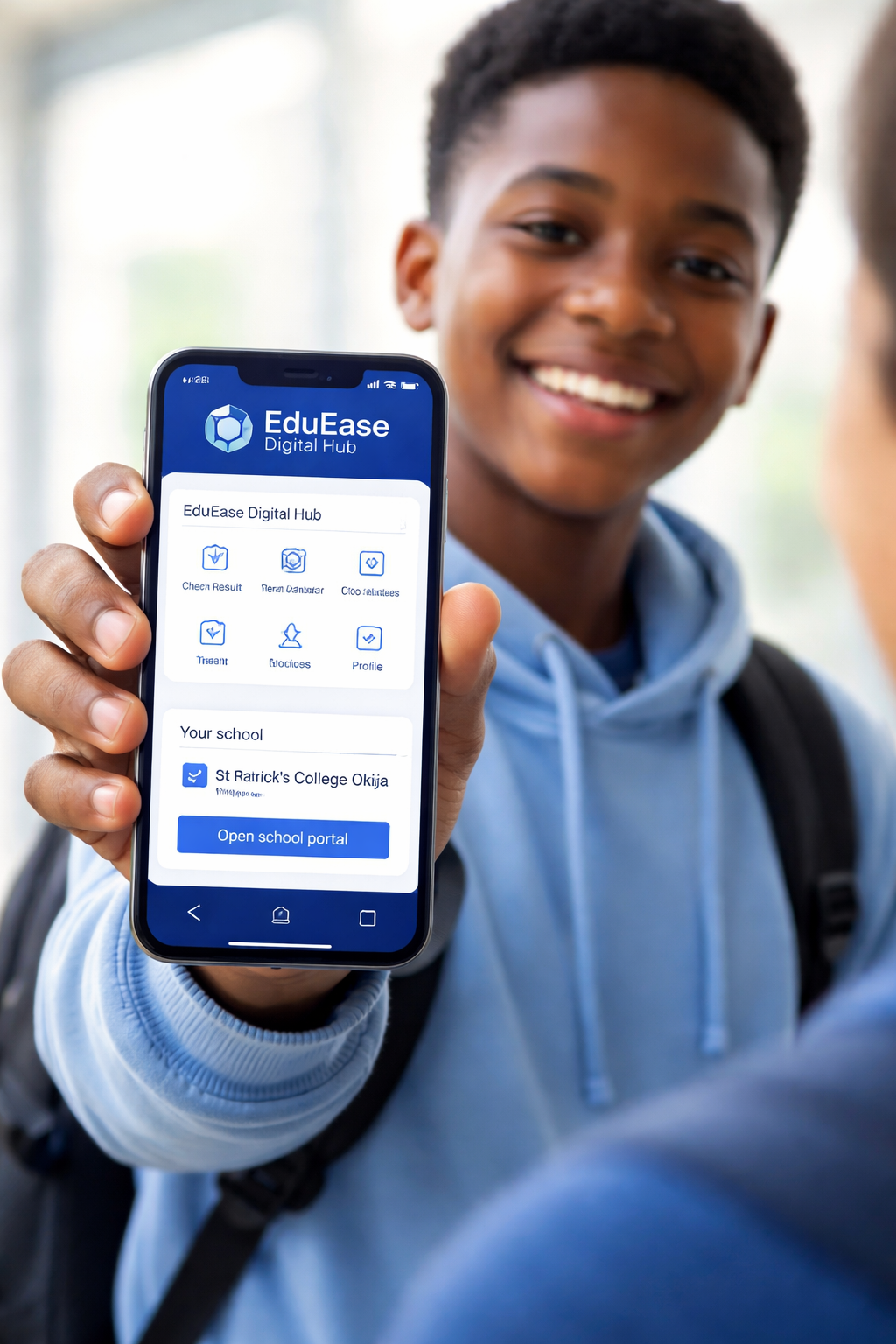 Student using EduEase App